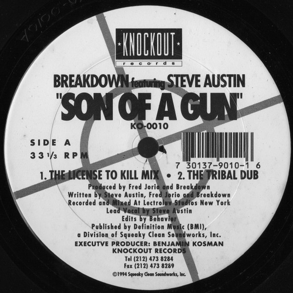 Breakdown Featuring Steve Austin - Son Of A Gun | Knockout Records (KO-0010) - 2