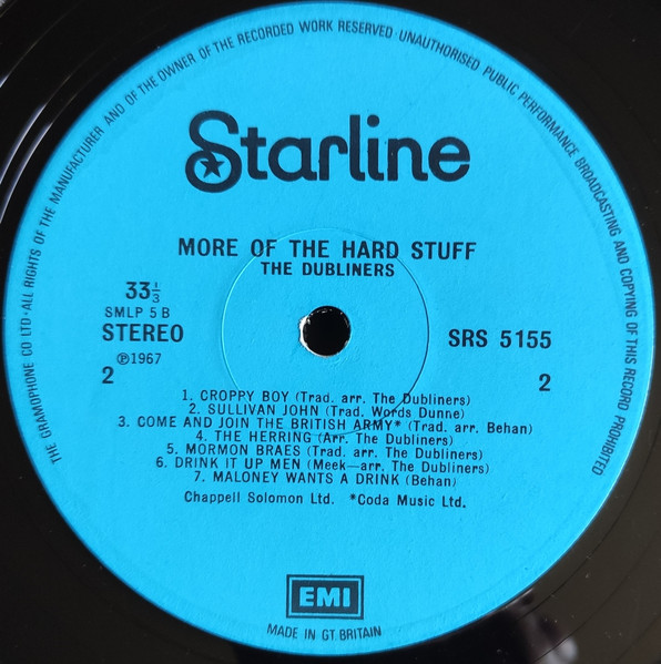 The Dubliners - More Of The Hard Stuff | Starline (SRS 5155) - 4 The Dubliners - More Of The Hard Stuff | Starline (SRS 5155) - 4