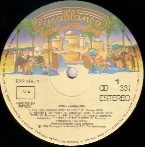 Kiss - Animalize | Casablanca (822 495-1) - 2