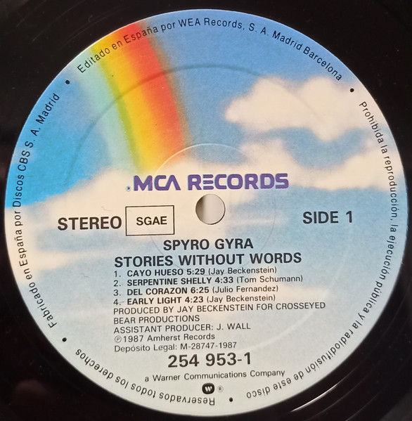 Spyro Gyra - Stories Without Words | MCA Records (254953-1) - 3 Spyro Gyra - Stories Without Words | MCA Records (254953-1) - 3