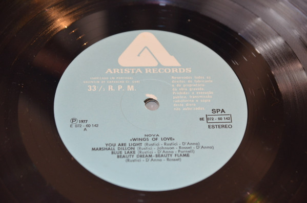 Nova - Wings Of Love | Arista (8E 072 60142) - 3