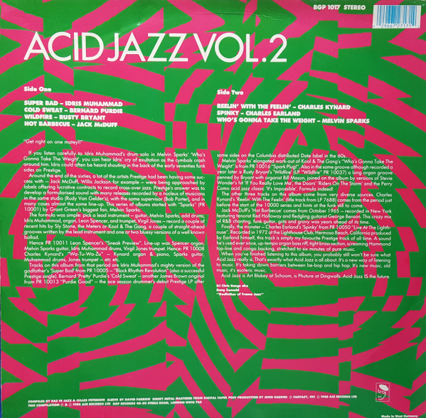 Various - Acid Jazz Vol. 2 | BGP Records (BGP 1017) - 2 Various - Acid Jazz Vol. 2 | BGP Records (BGP 1017) - 2