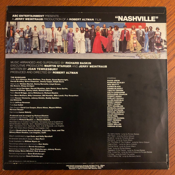 Various - Nashville - Original Motion Picture Soundtrack | ABC Records (ABC 405) - 2