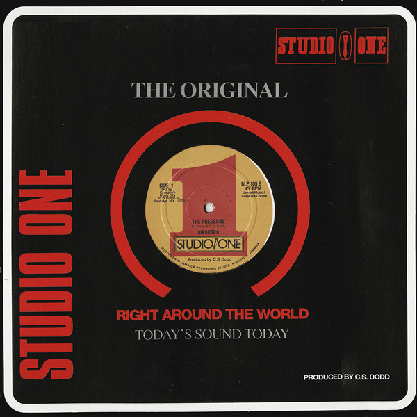 Johnny Osbourne / Jim Brown - Time A Run Out / The Pressure | Studio One (DLP-105) - 4