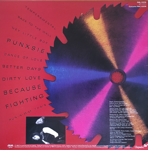 Divinyls - Temperamental | Chrysalis (RML-53256) - 2 Divinyls - Temperamental | Chrysalis (RML-53256) - 2