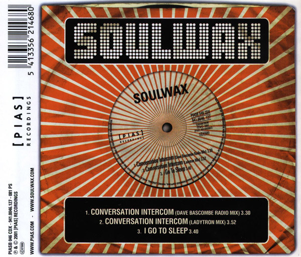 Soulwax - Conversation Intercom | [PIAS] Recordings (PIASB 046 CDX) - 2