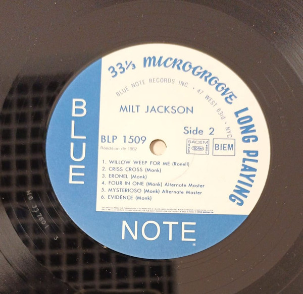 Milt Jackson With John Lewis , The Thelonious Monk Quintet - Milt Jackson With John Lewis | Blue Note (BLP 1509) - 4 Milt Jackson With John Lewis , The Thelonious Monk Quintet - Milt Jackson With John Lewis | Blue Note (BLP 1509) - 4
