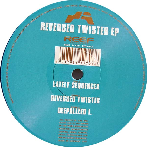Reversed Twister - Reversed Twister EP | Reef Recordings (REEF 006-6) - 2