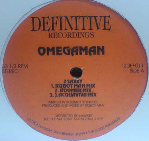 Omegaman - 2 Saxxy / Happy Organ | Definitive Recordings (12DEF011) - 2 Omegaman - 2 Saxxy / Happy Organ | Definitive Recordings (12DEF011) - 2