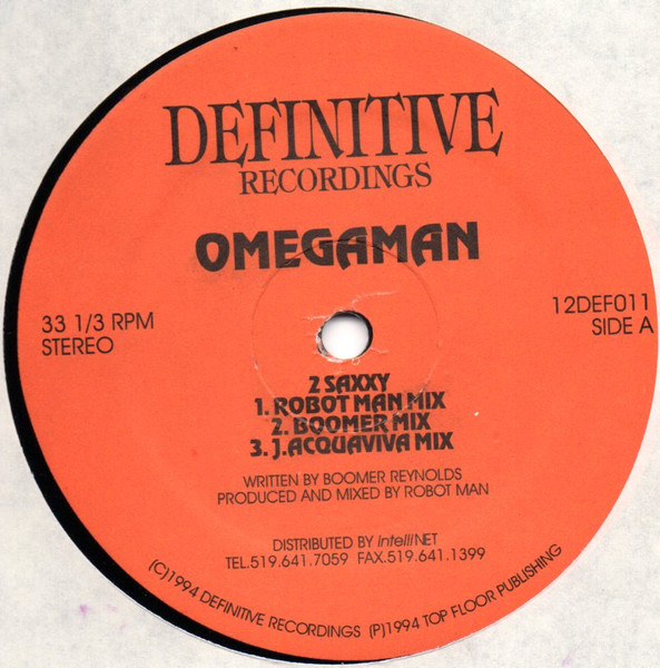 Omegaman - 2 Saxxy / Happy Organ | Definitive Recordings (12DEF011)