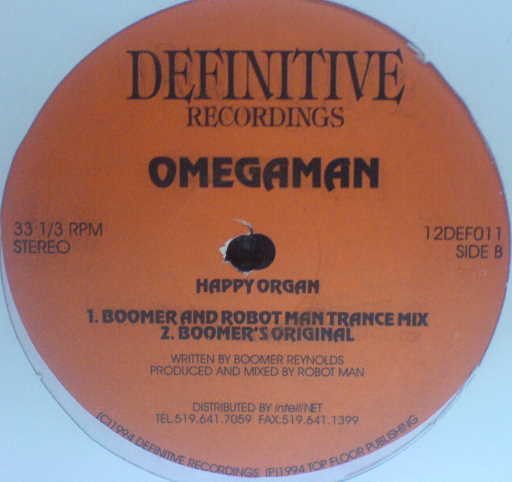 Omegaman - 2 Saxxy / Happy Organ | Definitive Recordings (12DEF011) - 3 Omegaman - 2 Saxxy / Happy Organ | Definitive Recordings (12DEF011) - 3