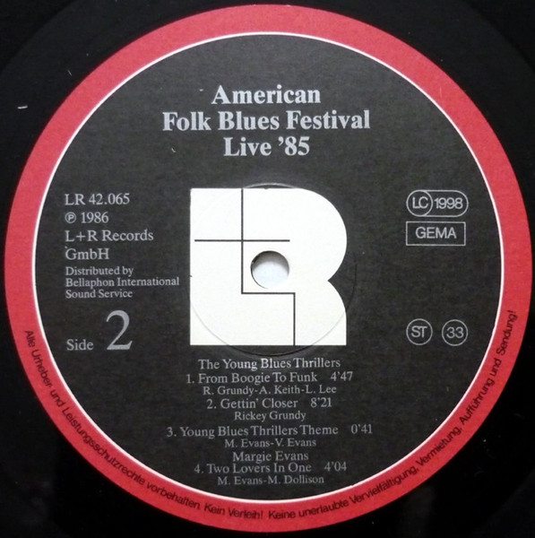 Various - American Folk Blues Festival Live '85 | L+R Records (LP 42.065) - 4 Various - American Folk Blues Festival Live '85 | L+R Records (LP 42.065) - 4