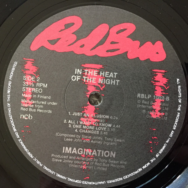 Imagination - In The Heat Of The Night | R & B Records (RBLP 1002) - 4