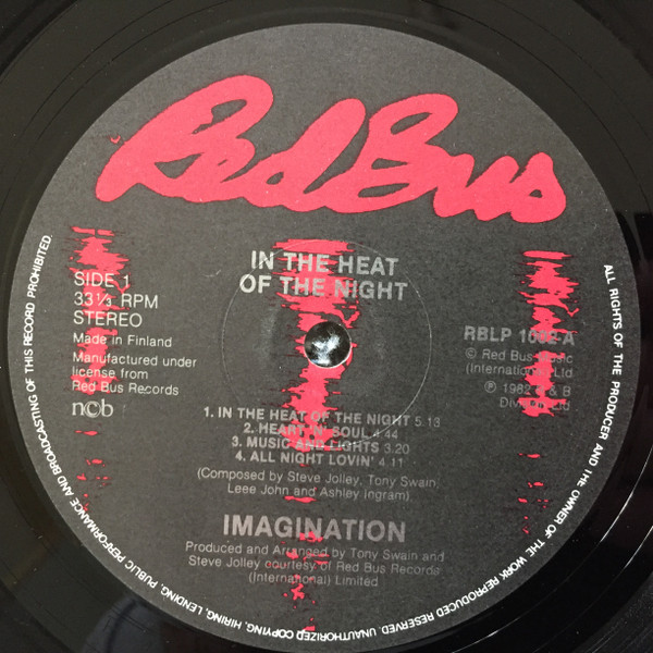 Imagination - In The Heat Of The Night | R & B Records (RBLP 1002) - 3