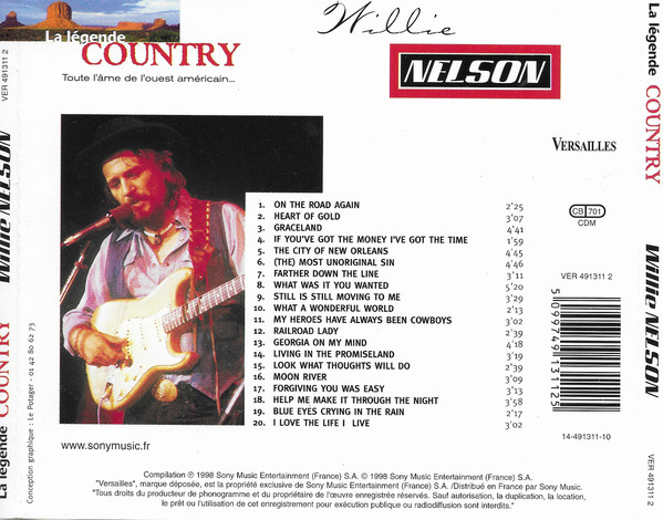 Willie Nelson - La Legende Country | Versailles (VER 491311 2) - 2 Willie Nelson - La Legende Country | Versailles (VER 491311 2) - 2