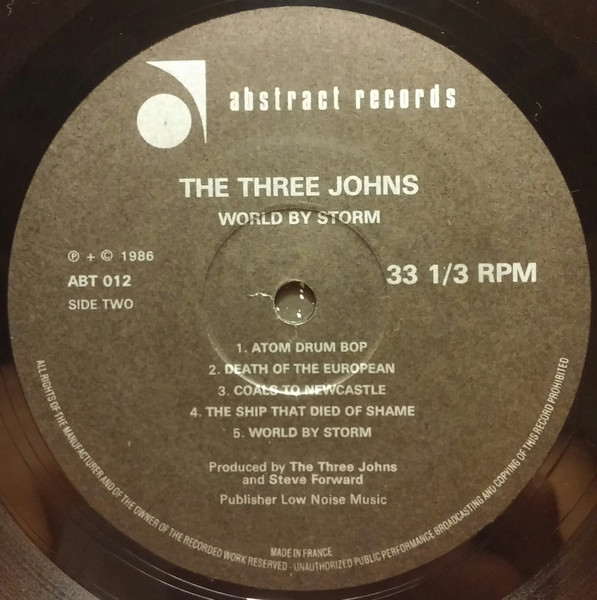 The Three Johns - The World By Storm | Abstract Records (ABT 012) - 4 The Three Johns - The World By Storm | Abstract Records (ABT 012) - 4