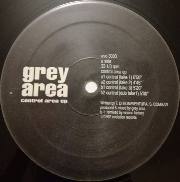 Grey Area - Control Area Ep | Evolution Records (evo 3003) - 3
