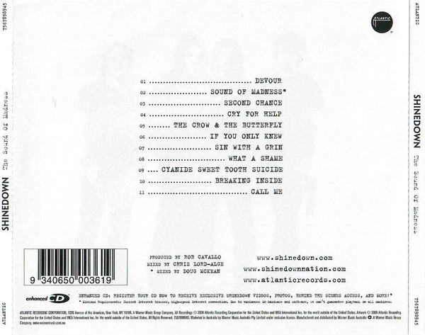 Shinedown - The Sound Of Madness CD | Atlantic (7567898945) - 3