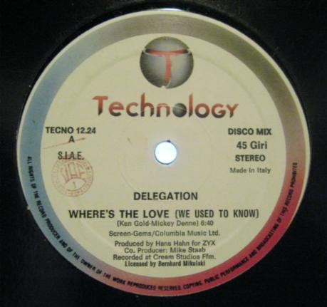 Delegation - Where's The Love (We Used To Know) | Technology (TECNO 12.24) - main