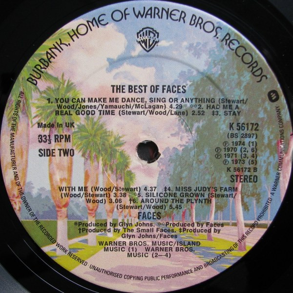 Faces - Snakes And Ladders / The Best Of Faces [Vinyl] | Warner Bros. Records (K56172) - 3