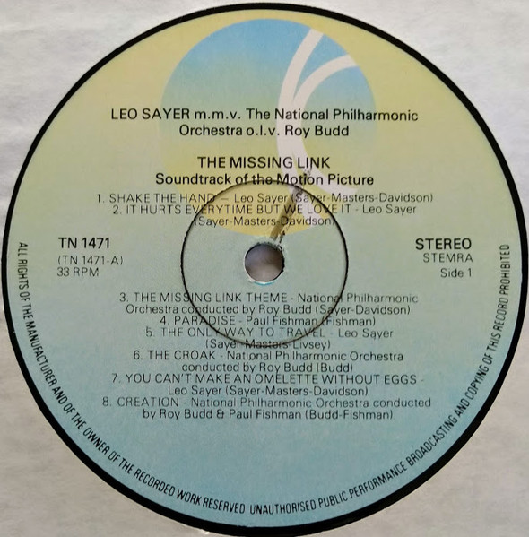 Leo Sayer - The Missing Link (Music From The Motion Picture) | K-Tel (TN 1471) - 4
