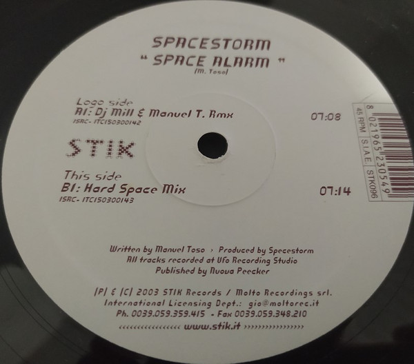 Spacestorm - Space Alarm | Stik Records (STK096) - 3