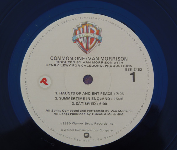 Van Morrison - Common One | Warner Bros. Records (BSK 3462) - 3