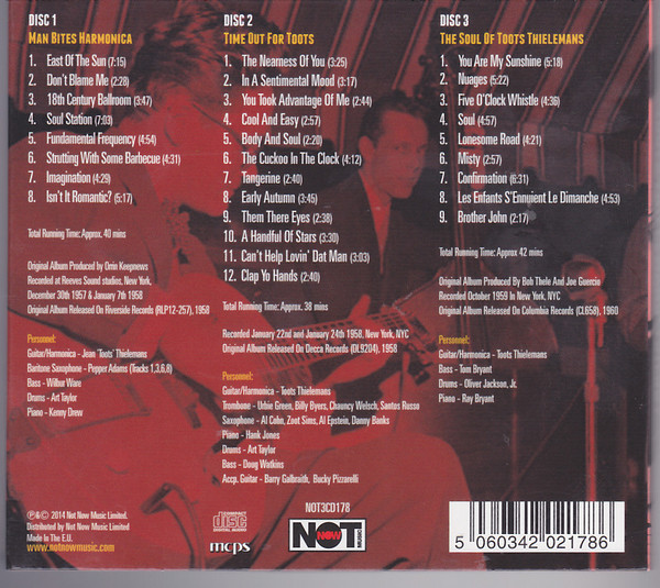 Toots Thielemans - Trilogy (Three Original Albums On 3 CDs) | Not Now Music (NOT3CD178) - main