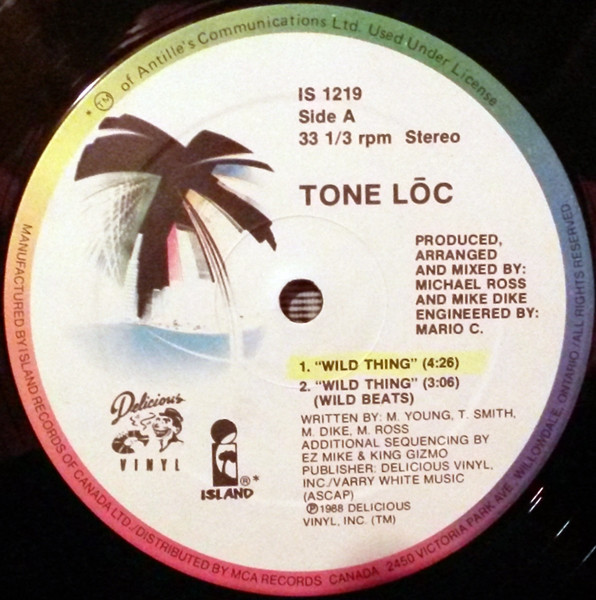 Tone Loc - Wild Thing (12") [Vinyl] | Island Records (IS 1219) - 2