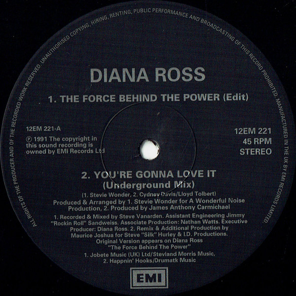 Diana Ross - The Force Behind The Power | EMI (2046636) - 2