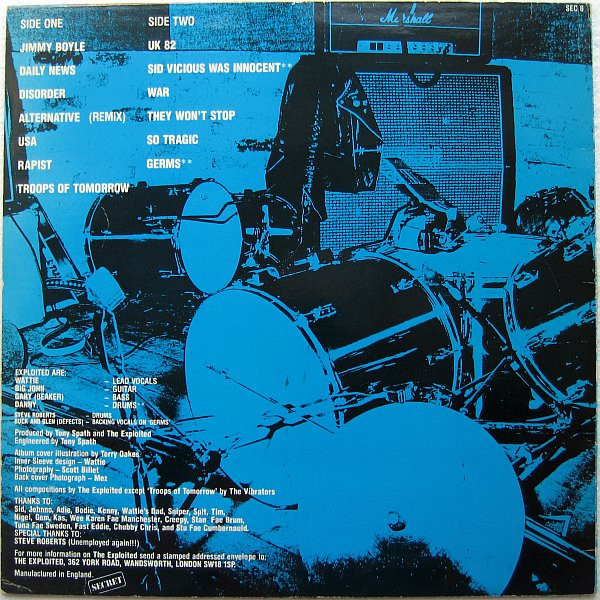 The Exploited - Troops Of Tomorrow | Secret Records (SEC 8) - 2