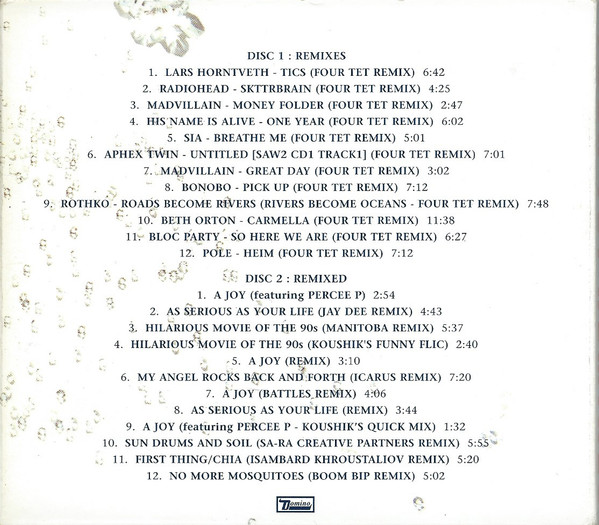 Four Tet - Remixes | Domino (WIGCD180) - 2