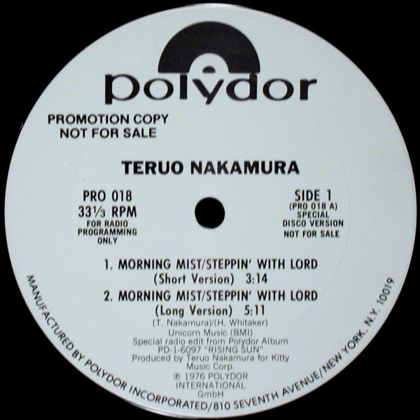 Teruo Nakamura - Morning Mist/Steppin' With Lord / Precious One | Polydor (PRO 018) - 2