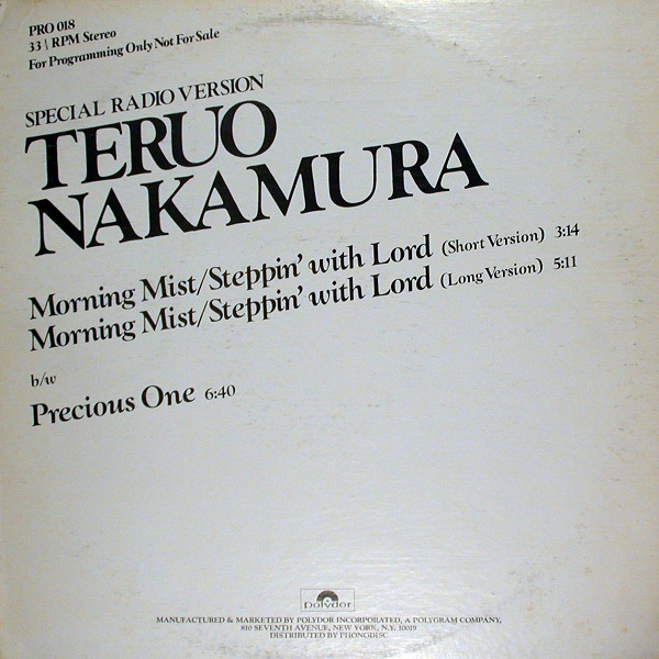 Teruo Nakamura - Morning Mist/Steppin' With Lord / Precious One | Polydor (PRO 018)