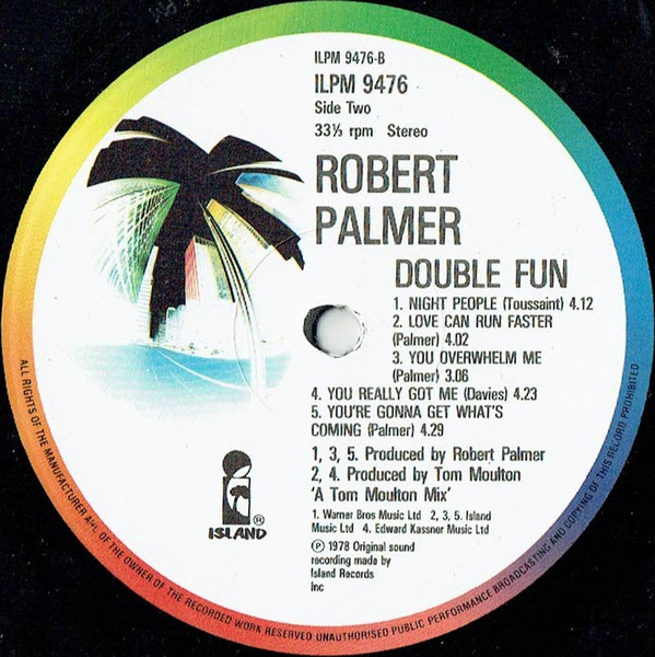 Robert Palmer - Double Fun | Island Records (ILPM 9476) - 4 Robert Palmer - Double Fun | Island Records (ILPM 9476) - 4