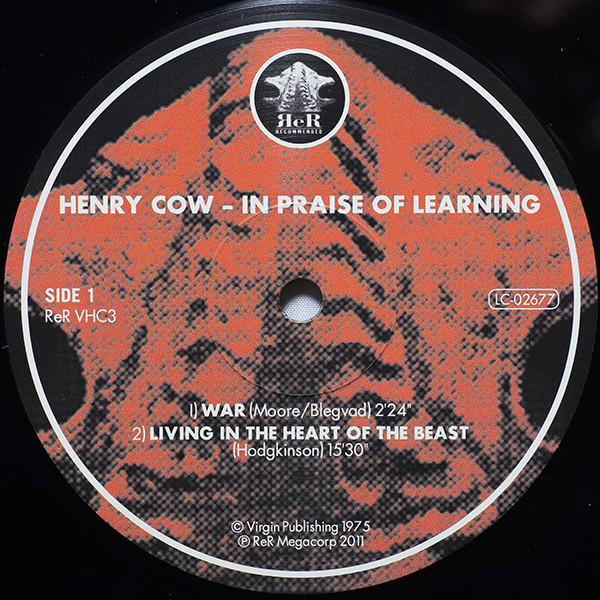Henry Cow - In Praise Of Learning | ReR Megacorp (RER VHC3) - 3