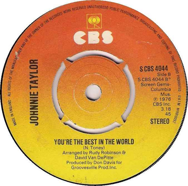 Johnnie Taylor - Disco Lady | CBS (S CBS 4044) - 2