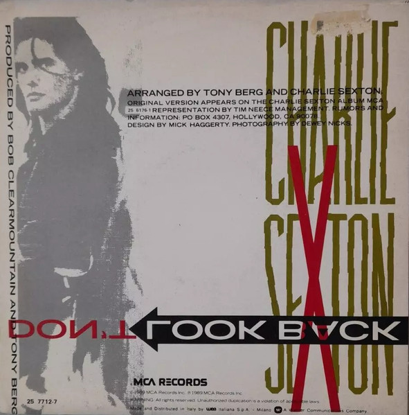 Charlie Sexton - Don't Look Back | MCA Records (25 7712-7) - 2