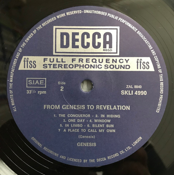 Genesis - From Genesis To Revelation | Decca (SKLI 4990) - 4 Genesis - From Genesis To Revelation | Decca (SKLI 4990) - 4