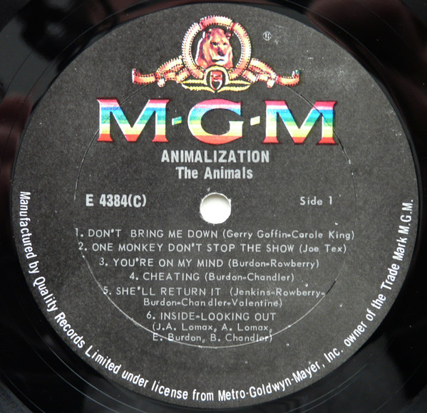 The Animals - Animalization | MGM Records (E 4384(C)) - 3