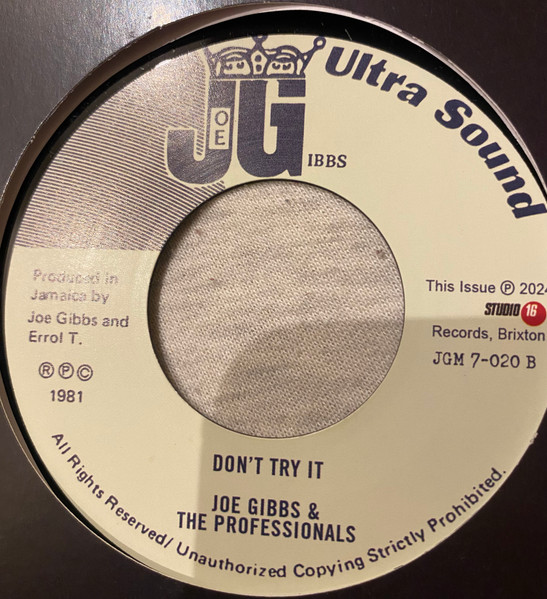 Freddie McGregor & One Vibe Band - No Competition | Joe Gibbs Ultra Sound (JGM 7-020) - 2