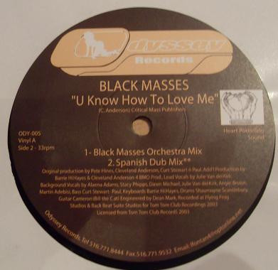 Black Masses - U Know How To Love Me | Odyssey Records (ODY 005) - main