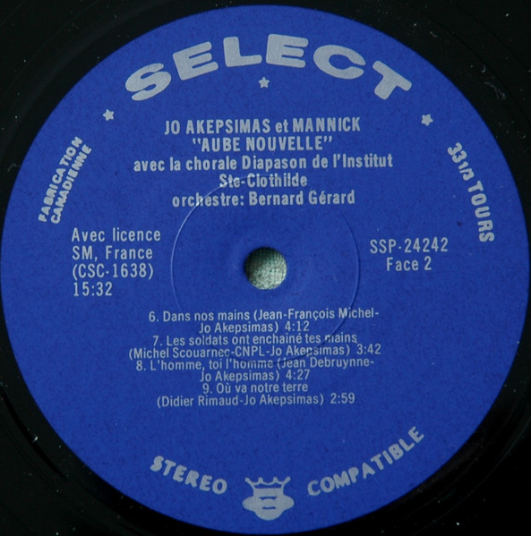Jo Akepsimas - Aube Nouvelle | Select (ssp-24.242) - 4 Jo Akepsimas - Aube Nouvelle | Select (ssp-24.242) - 4
