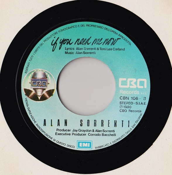 Alan Sorrenti - Non So Che Darei | CBO Records (CBN 106) - 4