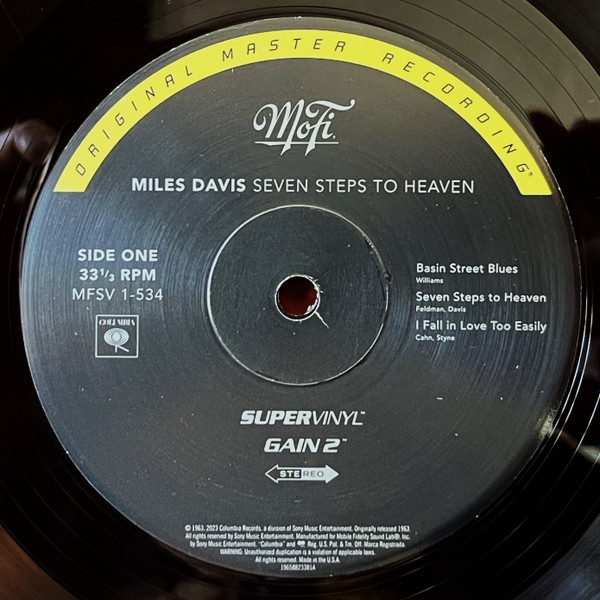 Miles Davis - Seven Steps To Heaven | Mobile Fidelity Sound Lab (MFSV 1-534) - 3