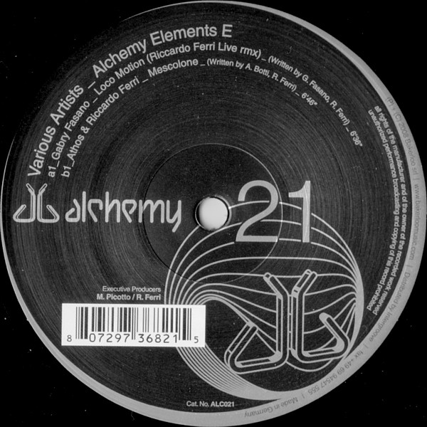 Various - Alchemy Elements E | Alchemy (ALC021)