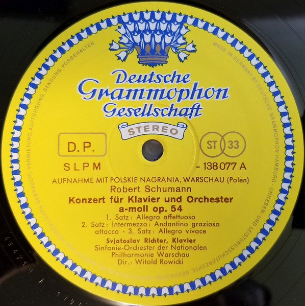 Sviatoslav Richter : Robert Schumann - Klavierkonzert A-moll · Piano Concerto A Minor · Introduction Und Allegro Appassionato · Novellette Nr. 1 · Toccata | Deutsche Grammophon (SLPM 138 077) - 2 Sviatoslav Richter : Robert Schumann - Klavierkonzert A-moll · Piano Concerto A Minor · Introduction Und Allegro Appassionato · Novellette Nr. 1 · Toccata | Deutsche Grammophon (SLPM 138 077) - 2