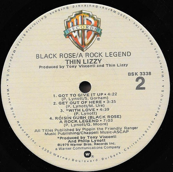 Thin Lizzy - Black Rose (A Rock Legend) | Warner Bros. Records (BSK 3338) - 4 Thin Lizzy - Black Rose (A Rock Legend) | Warner Bros. Records (BSK 3338) - 4