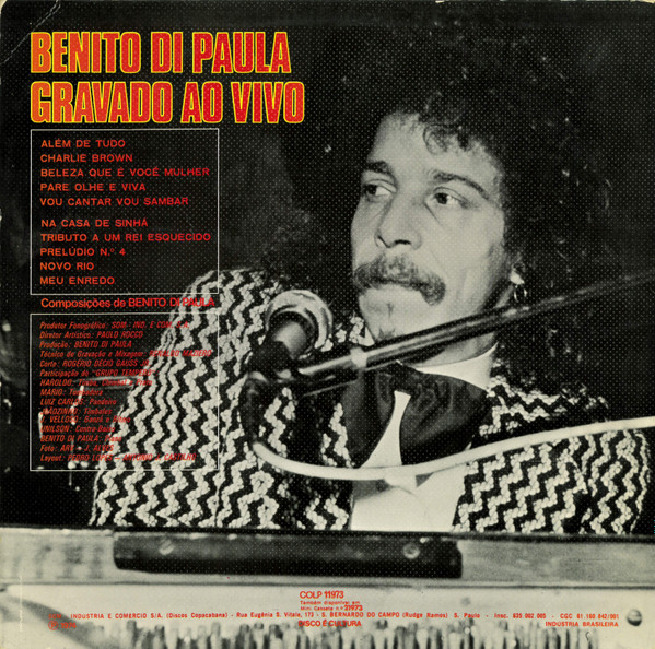 Benito Di Paula - Gravado Ao Vivo | Copacabana (COLP 11973) - 2 Benito Di Paula - Gravado Ao Vivo | Copacabana (COLP 11973) - 2