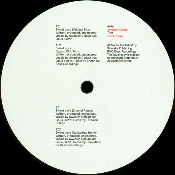 Swedish Cohigh - Sweet Love | Kass Recordings (Kass 04) - 2